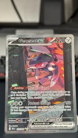 Pokemon Genesect ex 169/086 Sv: Black Bolt EX Full Art Holo Illustration Rare 2… - Image 1