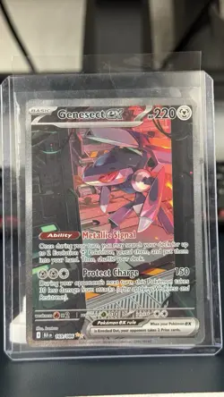 Pokemon Genesect ex 169/086 Sv: Black Bolt EX Full Art Holo Illustration Rare 2… - Image 3