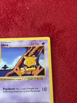 43/102 Abra 1st Edition Pokemon Base Set Shadowless Played 1999 - Image 5