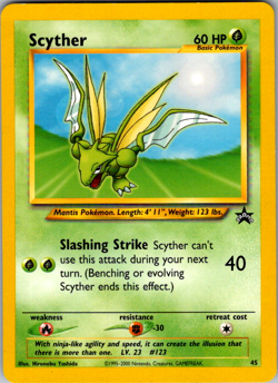 Pokemon TCG Scyther Wizards Black Star Promos 45 Regular Promo Promo - Image 1