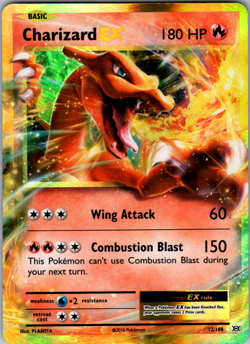 Charizard EX 12/108 – 2016 Pokemon XY Evolutions Ultra Rare Holo – NM - Image 1