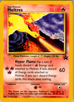 Pokemon TCG Moltres Wizards Black Star Promos 21 Regular Promo Promo - Image 1