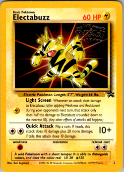 NM Electabuzz - Normal #2 Warner Bros Movie Black Star Promo Pokemon TCG - Image 1