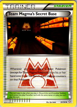 Pokemon TCG Double Crisis Team Magma's Secret Base 32/34 - Image 1