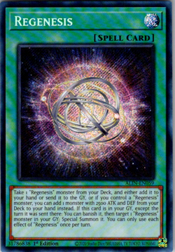 Yu-Gi-Oh! Regenesis ALIN-EN059 – Secret Rare – 1st Edition - Image 1