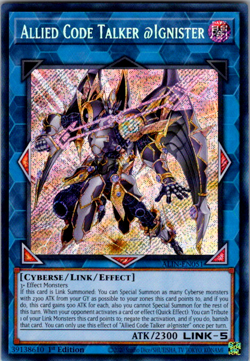 Yu-Gi-Oh! Allied Code Talker @Ignister ALIN-EN051 – Secret Rare – 1st Edition - Image 1