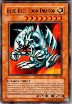 Yu-Gi-Oh! Blue-Eyes Toon Dragon SDP-020 – Super Rare – Unlimited – 1996 - Image 1