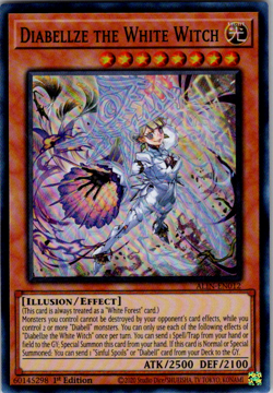 Yu-Gi-Oh! Diabellze the White Witch ALIN-EN012 – Super Rare – 1st Edition - Image 1