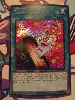 Toon Bookmark BLCR-EN067 1st Edition Secret Rare Lightly Played - Image 1