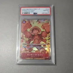 One Piece Monkey D Luffy Op01-024 PRB01 Alternate Art Psa 10 Japanese - Image 2