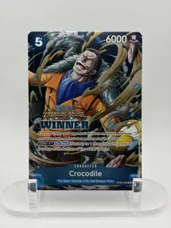 Crocodile Treasure Cruise Foil Winner Pack Vol. 5 One Piece Promo ST03-003 NM EN - Image 1