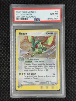 Flygon Cosmos Holo 015/097 Pokemon 2003 EX Dragon Promo PSA 8 - Image 1