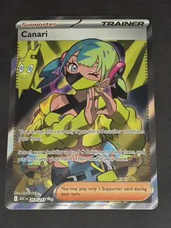Pokemon TCG Trainer Canari 257/217 Full Art Ultra Rare Holo Ascended Heroes - Image 3