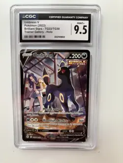 Pokemon TCG Umbreon v TG22/TG30 Ultra Rare Brilliant Stars CGC 9.5 - Image 1
