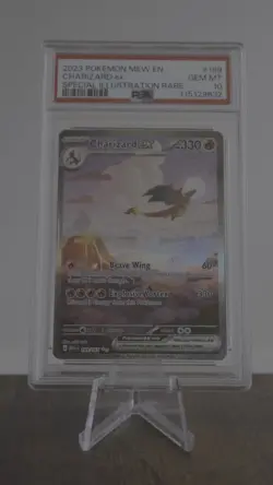 2023 POKEMON MEW EN-151 SPECIAL ILLUSTRATION RARE #199 CHARIZARD EX PSA 10 - Image 2