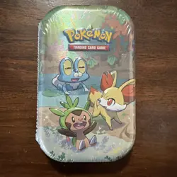 Pokemon TCG Celebrations Mini Tin KALOS STARTERS Factory Sealed New - Image 1
