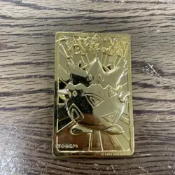 Pokemon Trading Card Gold Plated Togepi 1999 Burger King Vintage - Image 1