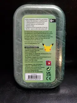 Pokemon TCG Celebrations Mini Tin Chikorita, Cyndaquil & Totodile Factory Sealed 820650809378 - Image 2