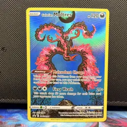 Pokemon Galarian Moltres SWSH284 Promo Holo Basic 120 HP Fiery Wrath - Image 1