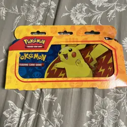Pokemon TCG Pikachu Tin Pencil Box with 2 Booster Packs - Sealed New! - Image 1