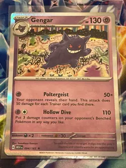 Pokemon TCG Gengar Scarlet & Violet-151 094/165 Holo Holo Rare - Image 1