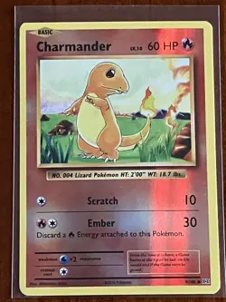 Charmander 9/108 Common Reverse Holo XY - Evolutions Near Mint Pokemon TCG - Image 1