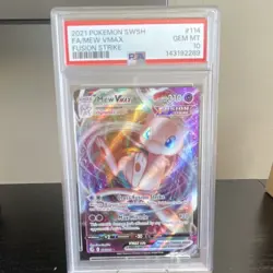 Pokemon Mew VMAX Full Art Holo Ultra Rare 114/264 Fusion Strike PSA 10 - Image 1