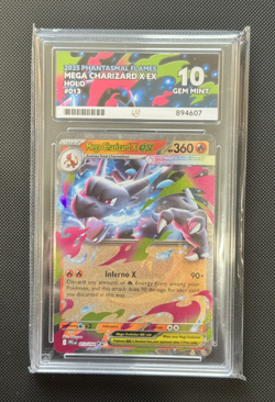 Mega Charizard X Ex 13/94 | Phantasmal Flames | Pokemon TCG - ACE 10 GEM MINT - Image 1