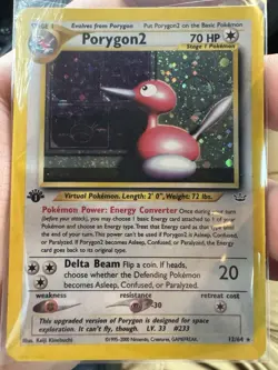 Pokemon Porygon2 TCG Neo Revelation Holo Card 12/64 1st Edition Holo Rare - Image 1
