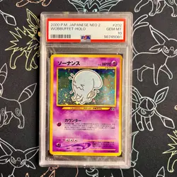 PSA 10 - Neo 2 Japanese Wobbuffet HOLO Pokemon - Image 1