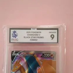 Pokemon TCG Charizard v SWSH050 Black Star Promo graded Mgc 9 - Image 3
