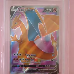 Pokemon TCG Charizard v SWSH050 Black Star Promo graded Mgc 9 - Image 4