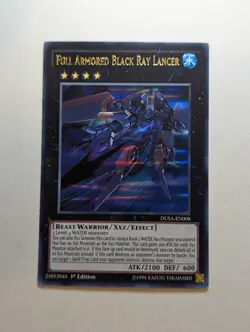 Full Armored Black Ray Lancer - DUSA-EN008 - Ultra Rare - 1st Edition - Yugioh - Image 1