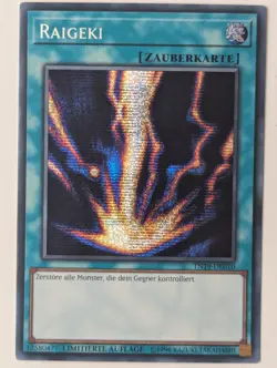 Raigeki TN19-DE010 Secret Rare DE NM YUGIOH - Image 1