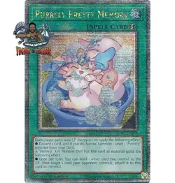 Yugioh 1x Purrely Pretty Memory RA02-EN072 Quarter Century Secret Rare 1st Ed NM - Image 1