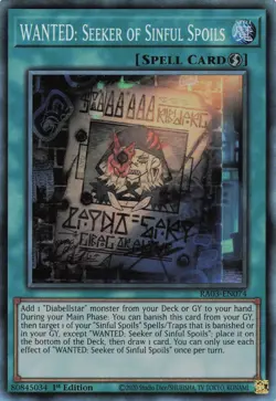 Yugioh WANTED: Seeker of Sinful Spoils RA03-EN074 - Collector's Rare - Image 1