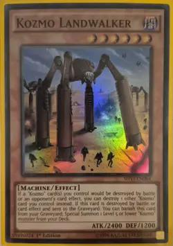 YuGiOh Kozmo Landwalker Super Rare 1st Edition SHVI-EN084 - Image 1