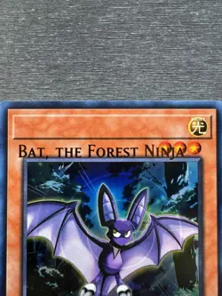 YuGiOh! Bat, The Forest Ninja BLMM - Error Misprint Name Shift 1st Edition NM - Image 3