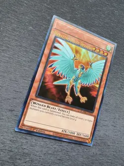 YuGiOh! Heraldic Beast Berners Falcon BLMM - Error Misprint Name Shift 1st Ed NM - Image 5