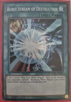YuGiOh Burst Stream of Destruction Secret Rare 1st Edition LCKC-EN025 - Image 1