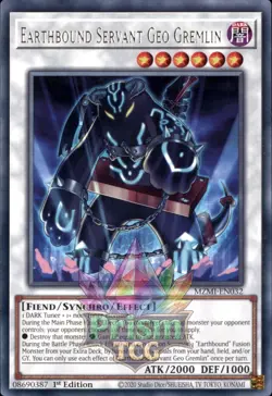 1st ed Earthbound Servant Geo Gremlin rare MZMI-EN032 Yugioh - Image 1