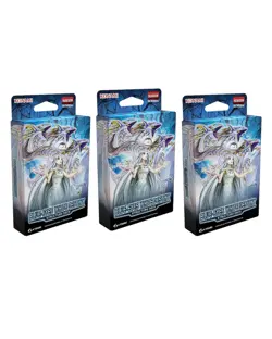 3x Yu-Gi-Oh! Structure Deck: Blue-Eyes White Destiny (Deutsch) + Heartforcards® - Image 1