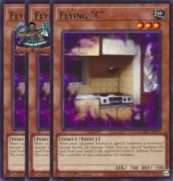 Yugioh! 3x Flying "C" MZMU-EN078 Rare 1st Ed NM - Image 1