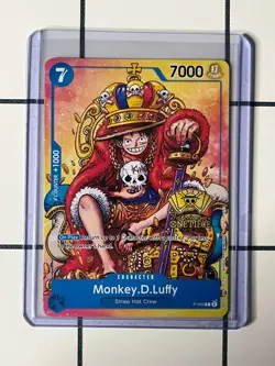 Monkey D. Luffy Alt Art P-043 2nd Anniversary Promo One Piece TCG NM - Image 1