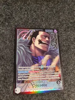 One Piece OP14-079 Crocodile Alt Art Leader – The Azure Sea’s Seven English NM - Image 1