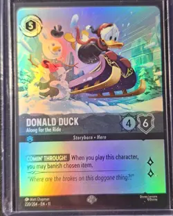 Disney Lorcana Donald Duck - Along For The Ride. 220/204 Epic - Image 1