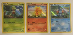 Treecko Torchic MudkipPokemon XY36 XY37 XY38 Promo Holo Card LP - Image 1