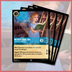 Disney Lorcana TCG: WENDY DARLING - AUTHORITY ON PETER PAN x4 Super Rare - Image 1