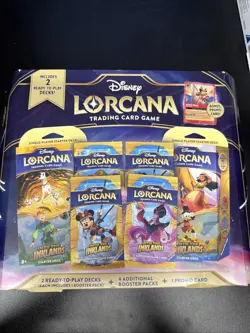 New! Disney Lorcana Costco Inklands Bundle Box Pirate Mickey Mouse Foil Promo - Image 1