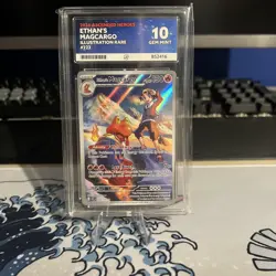 Ethan’s Magcargo 222/217 Ascended Heroes ACE 10 (Perfect Subgrades) Pokemon Card - Image 1